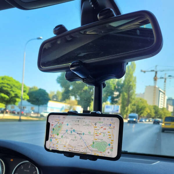 Rotating and retractable phone holder for car - Spatro - AI WEB SHOP