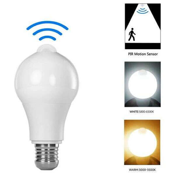 3 led light bulbs with motion sensor - InstaLuce - AI WEB SHOP