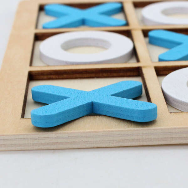 Wooden tic-tac-toe game - EksiOksi - AI WEB SHOP