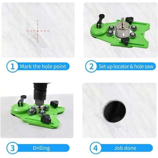 Hole drilling locator for ceramic tiles - Loctile - AI WEB SHOP